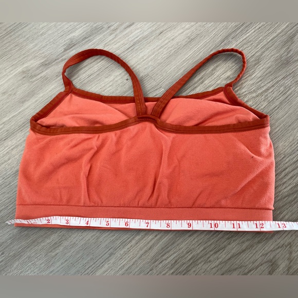PATAGONIA Active Orange & Maroon Sports Bra. Size L - Picture 7 of 9